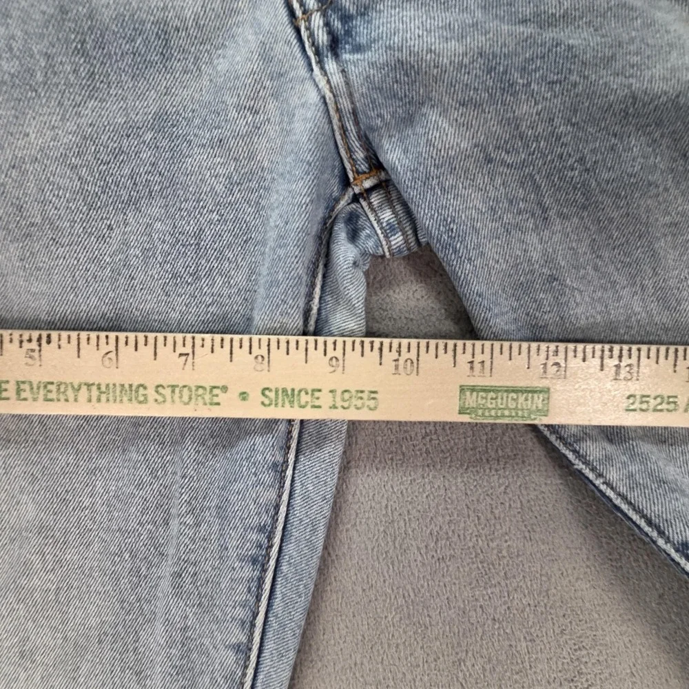 Levis 511 Jeans Mens Selvedge Blue Light Wash Slim Thrashed Whiskers‎ Fits 30x27